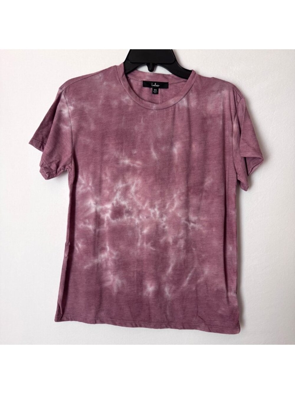 Lulus Women Round Neck Tie Dye Short Sleeve Soft Pullover T-Shirt Size XS